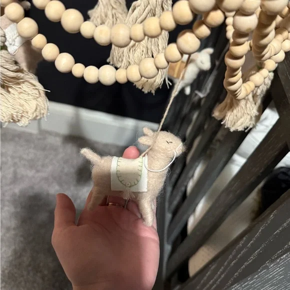 Anthropologie Cream Beaded Mobile